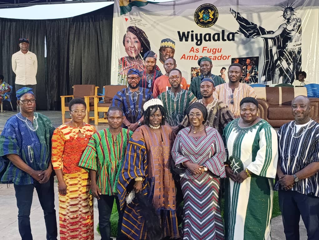 The DCE for Nadowli-Kaleo, Madam Mary Haruna Accompanies Tourism Minister on a tour of Upper West Tourist Sites as Wiyala is crowned Fugu Ambassador
